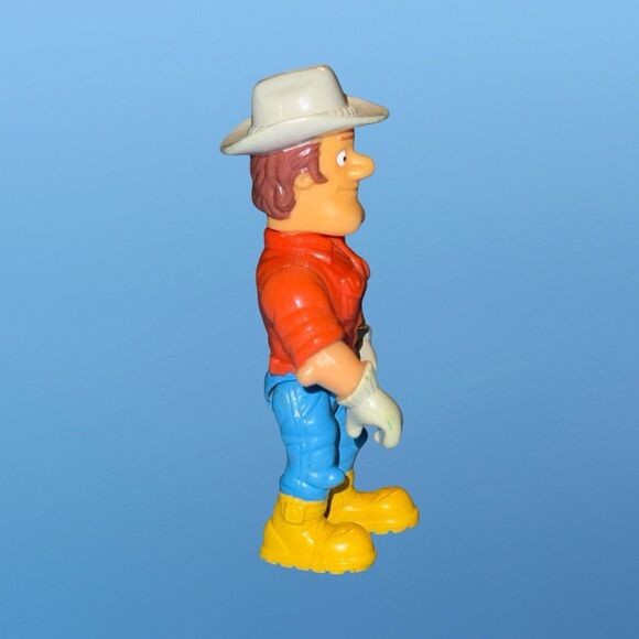 Vintage Cowboy Farmer Action Figure 3.5” A20 - Picture 3 of 7